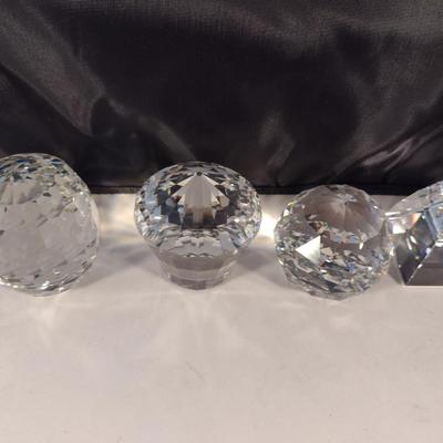 Collection of Crystal Paper Weights