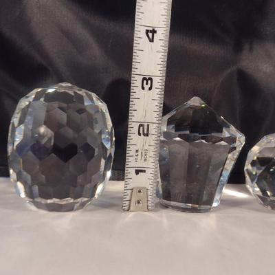 Collection of Crystal Paper Weights