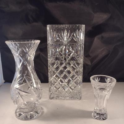 Collection of Glass/Crystal Vases