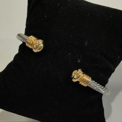 Gold and Silver Tone Cuff