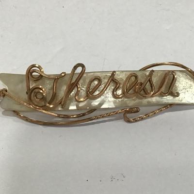 Vintage Pin Theresa