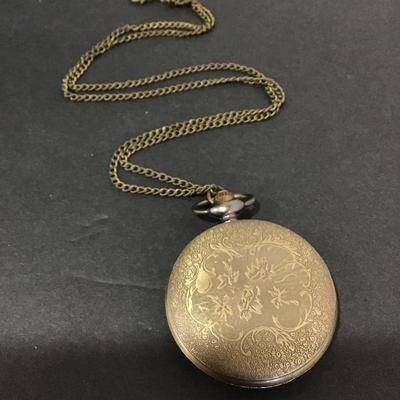 Costume Antique, Bronze toned pocket, watch, untested