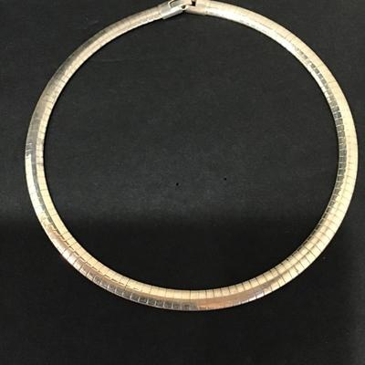 Vintage silver plated, collar necklace