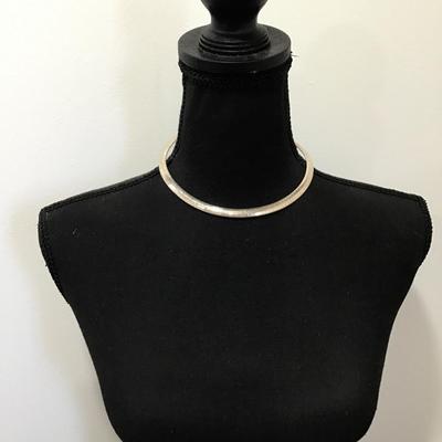 Vintage silver plated, collar necklace