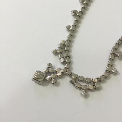 Beautiful, vintage Weiss crystal rhinestone, art, deco, necklace