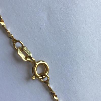 Italy 925 Chain and pendant Milfori Glass