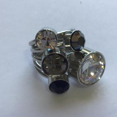 Pretty Chunky Crystal Statement Ring