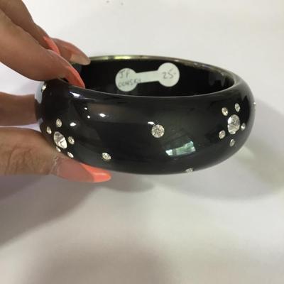 Thick, chunky bangle bracelet