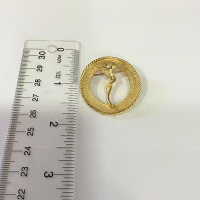 Vintage, gold tone, brooch