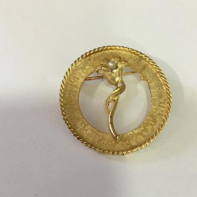 Vintage, gold tone, brooch