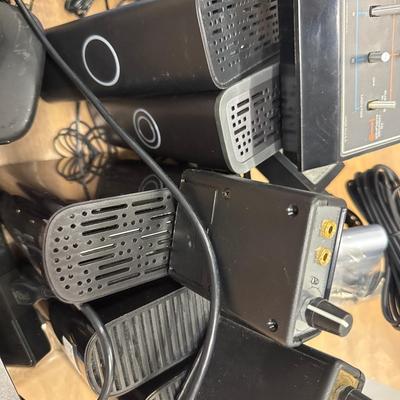 Tote full of older electronics