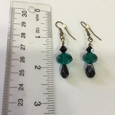 Beautiful crystal dangle earrings