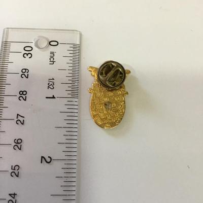 Vintage pin Color changing cherub angel