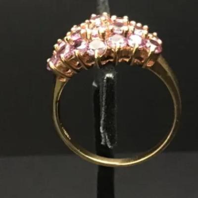 Sterling & Sapphire Cluster Ring