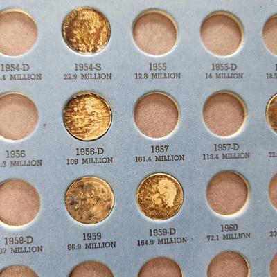 Whitman Coin books with Coins Pennies Nickles Dimes