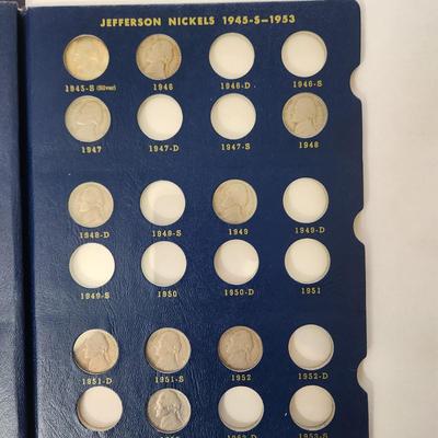 Whitman Coin books with Coins Pennies Nickles Dimes