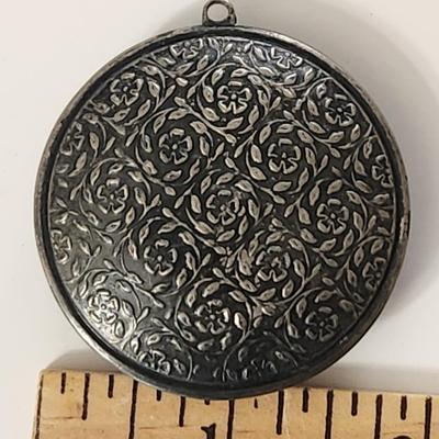 1916 USNG Mexican Border Powder Case w Mirror Pendant