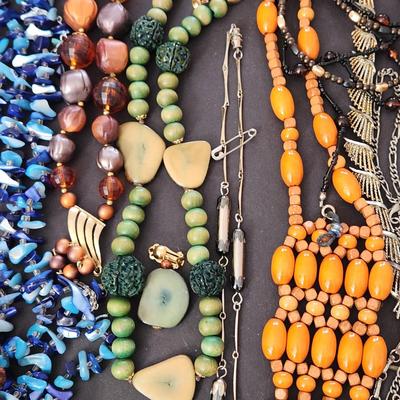 Large Lot of Costume Jewelry Christmas Pins Brooches Christopher Radko Pin P.S. Co Necklace Jewelry by Robbins