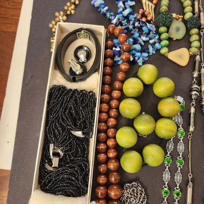 Large Lot of Costume Jewelry Christmas Pins Brooches Christopher Radko Pin P.S. Co Necklace Jewelry by Robbins