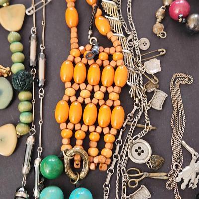 Large Lot of Costume Jewelry Christmas Pins Brooches Christopher Radko Pin P.S. Co Necklace Jewelry by Robbins