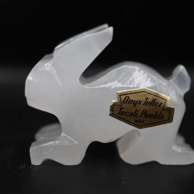 Onyx Tellez Rabbit Figurines