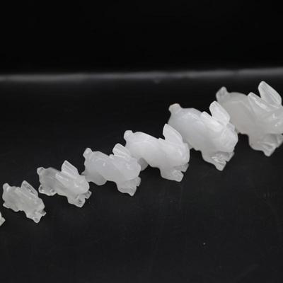 Onyx Tellez Rabbit Figurines