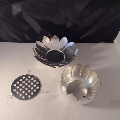 Leonard Silver Plated Lotus Flower Frog