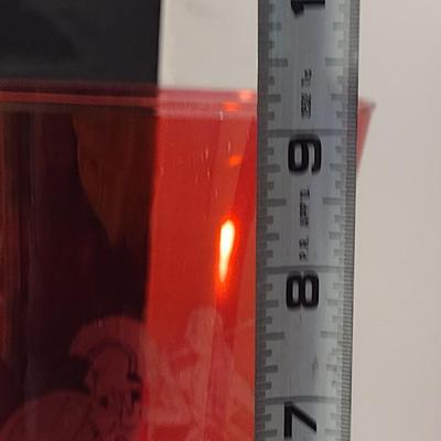 Roman Theme Glass Vase- Approx 9 1/4" Tall