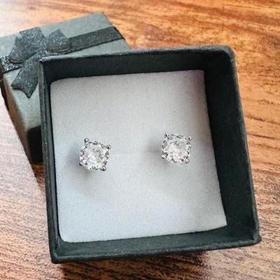 Great Round Stone Earrings