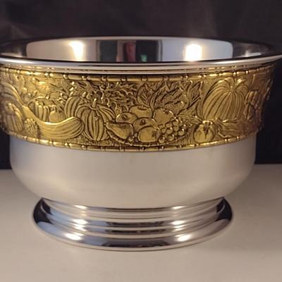 Vintage The Franklin Mint Harvest Bowl- Approx 9 1/2" in Diameter