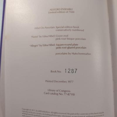 Hibel Allegro Ensemble- Plate and Limited Edition Book (1287/7500) Boxed Set