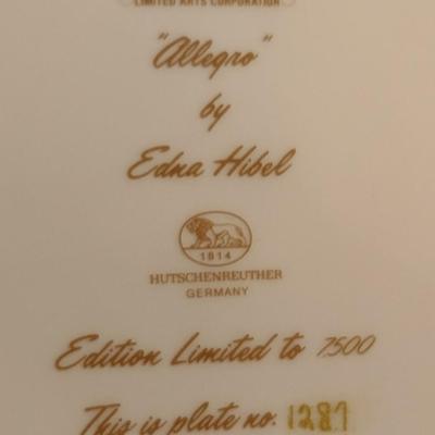 Hibel Allegro Ensemble- Plate and Limited Edition Book (1287/7500) Boxed Set