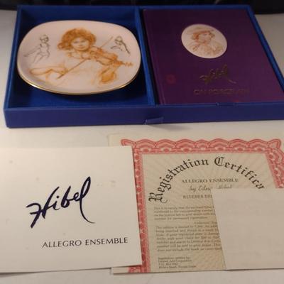 Hibel Allegro Ensemble- Plate and Limited Edition Book (1287/7500) Boxed Set