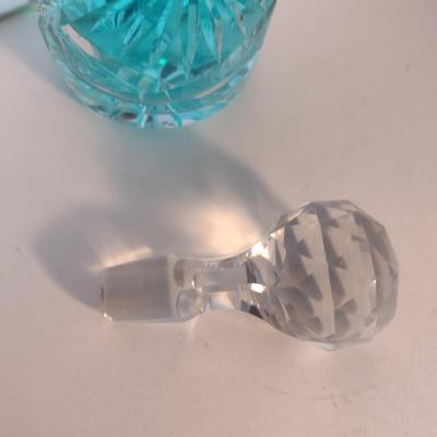 Clear Glass/Crystal Decanter with Stopper- Approx 12" Tall