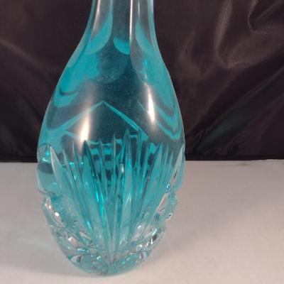 Clear Glass/Crystal Decanter with Stopper- Approx 15" Tall