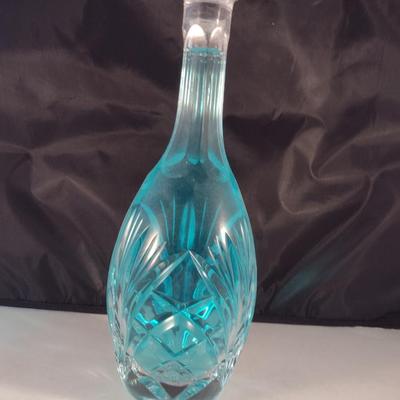 Clear Glass/Crystal Decanter with Stopper- Approx 15" Tall