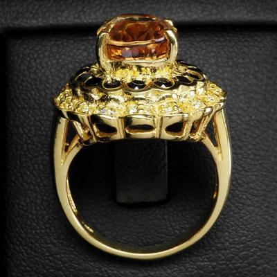 Yellow Lab Grown Sapphire 6.45Ct