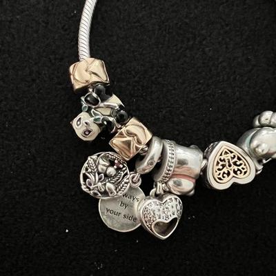 Pandora Gold & Silver Charm Bracelet