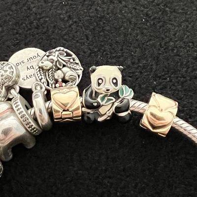 Pandora Gold & Silver Charm Bracelet