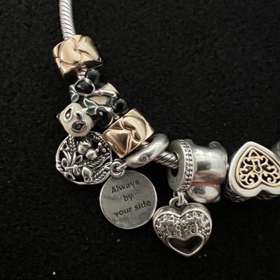 Pandora Gold & Silver Charm Bracelet