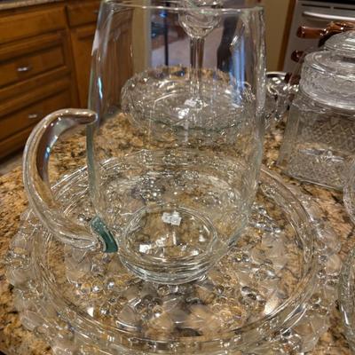 Clear Glasses and Escargot dishes