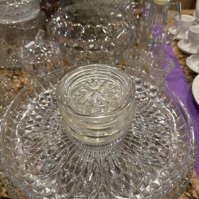 Clear Glasses and Escargot dishes