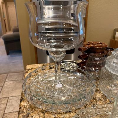 Clear Glasses and Escargot dishes