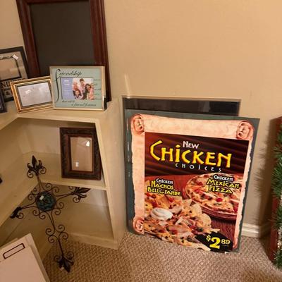 Sale Photo Thumbnail #215: The corner area includes the framed and unframed art