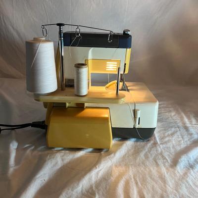 White Super Lock 503 Overlocking Sewing Machine (GB1-MG)