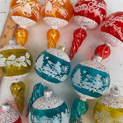 Lot of 12 Vintage Christmas Ornaments 
