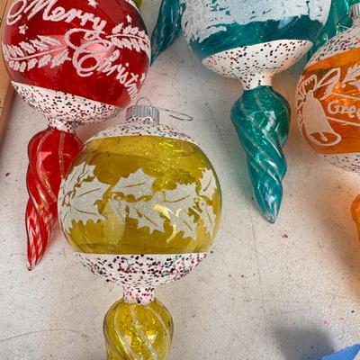 Lot of 12 Vintage Christmas Ornaments 