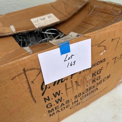 Lot of plastic Retail Hangers - Mostly Pants Hangers 