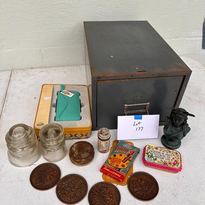 Lot of Vintage items and Large Cents 