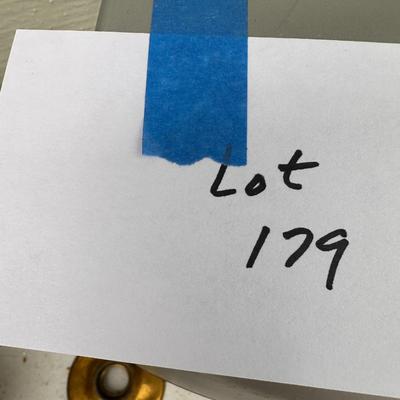 Lot of old Door Knobs and Electric Time Clock